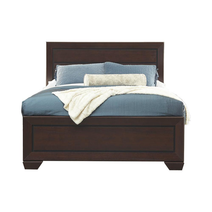 Kauffman California King, Eastren King, & Queen Panel Bed Dark Cocoa - Wayne's Fine Furniture & Bedding (Jacksonville,FL)
