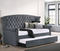 Scarlett Upholstered Tufted Twin Daybed with Trundle image