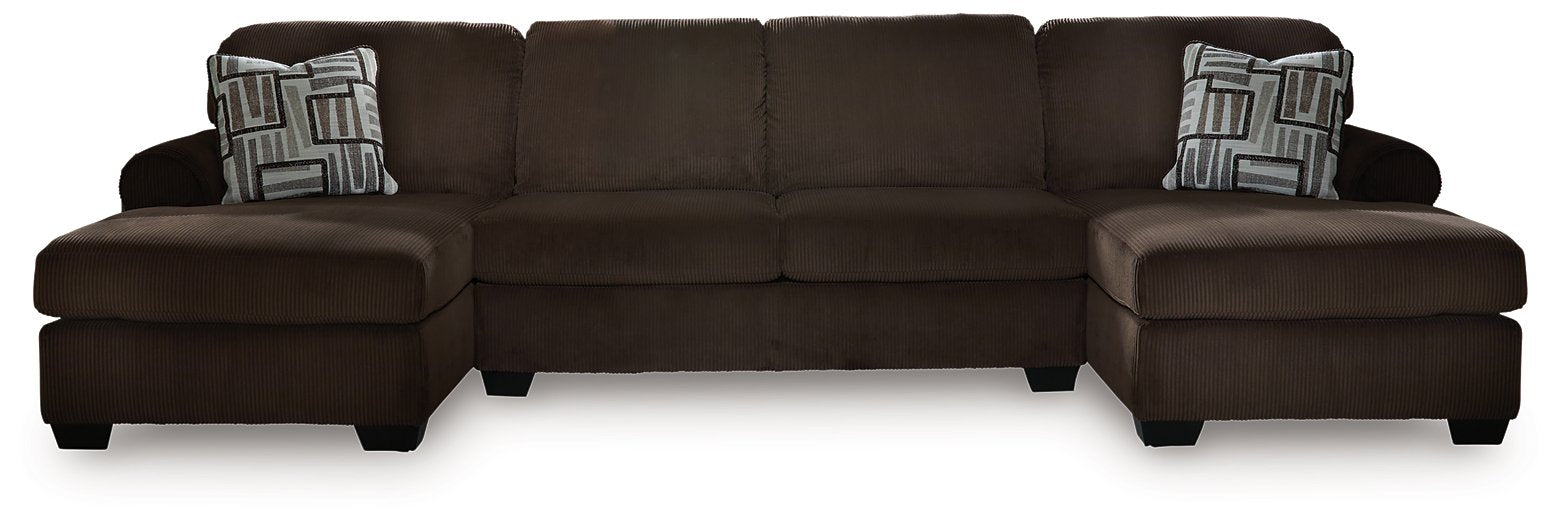 Kimlee Sectional with Double Chaise - Wayne's Fine Furniture & Bedding (Jacksonville,FL)