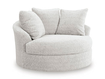 Cuddle Plush Oversized Swivel Accent Chair