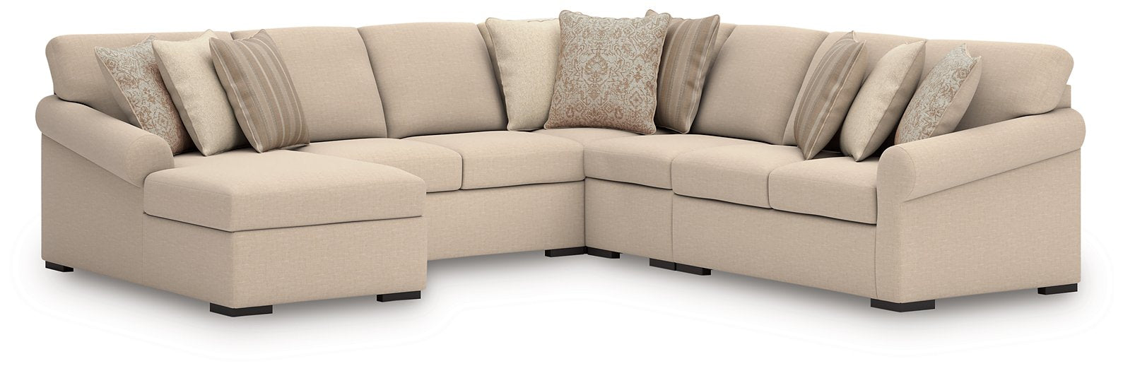 LadyMae Sectional with Chaise - Wayne's Fine Furniture & Bedding (Jacksonville,FL)