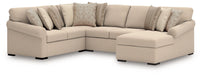 LadyMae Sectional with Chaise - Wayne's Fine Furniture & Bedding (Jacksonville,FL)