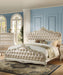 Acme Chantelle California King Bed with Button Tufted Panels in Pearl White 23534CK image