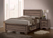 Kauffman California King, E.king, & Queen Panel Bed Washed Taupe - Wayne's Fine Furniture & Bedding (Jacksonville,FL)