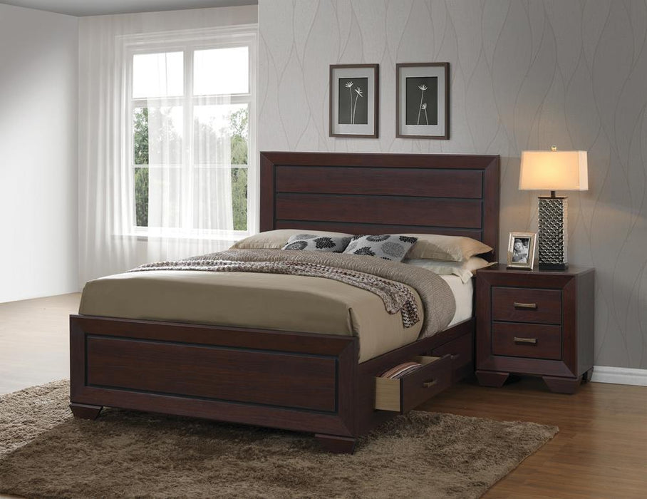 Kauffman California King, Eastren King, & Queen Panel Bed Dark Cocoa - Wayne's Fine Furniture & Bedding (Jacksonville,FL)