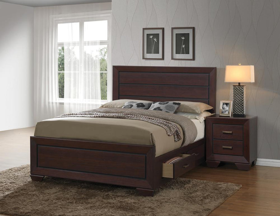 Kauffman California King, Eastren King, & Queen Panel Bed Dark Cocoa - Wayne's Fine Furniture & Bedding (Jacksonville,FL)