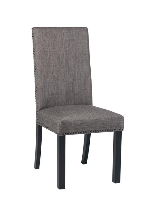 Hubbard Upholstered Side Chairs Charcoal (Set of 2)