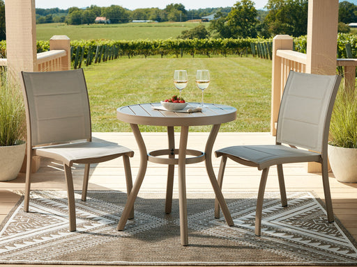 Mission Beach Outdoor Table and 2 Chairs - Wayne's Fine Furniture & Bedding (Jacksonville,FL)