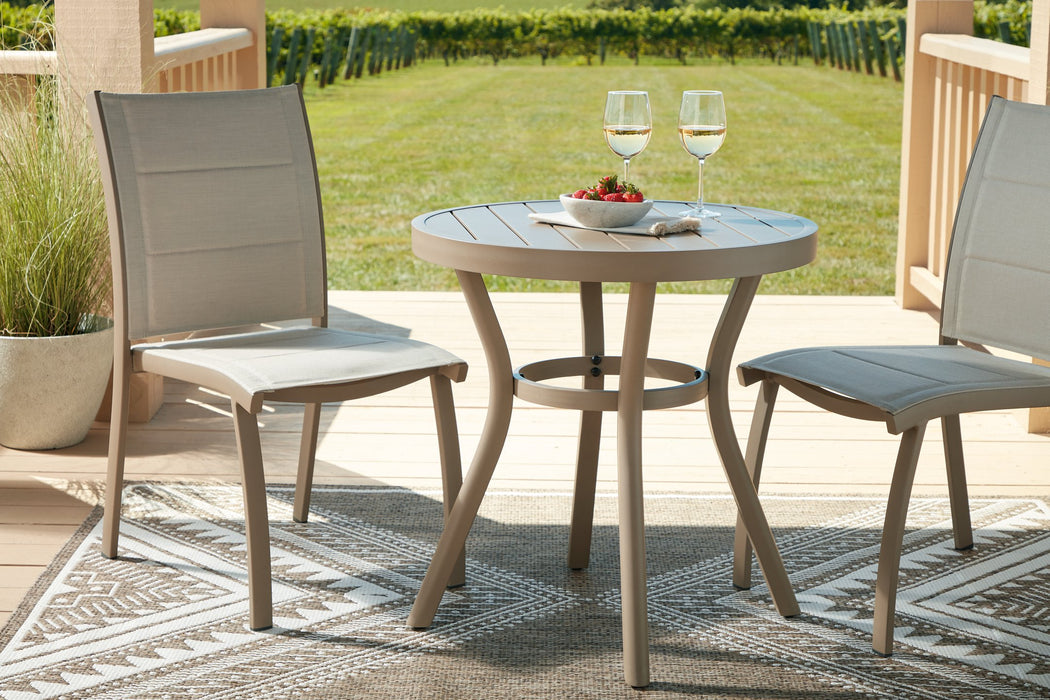 Mission Beach Outdoor Table and 2 Chairs - Wayne's Fine Furniture & Bedding (Jacksonville,FL)