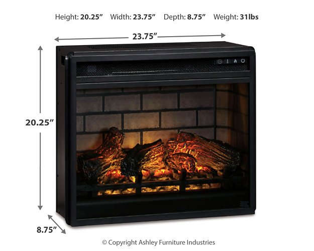 Entertainment Accessories Electric Infrared Fireplace Insert - Wayne's Fine Furniture & Bedding (Jacksonville,FL)