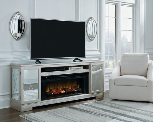 Flamory 72" TV Stand with Electric Fireplace - Wayne's Fine Furniture & Bedding (Jacksonville,FL)